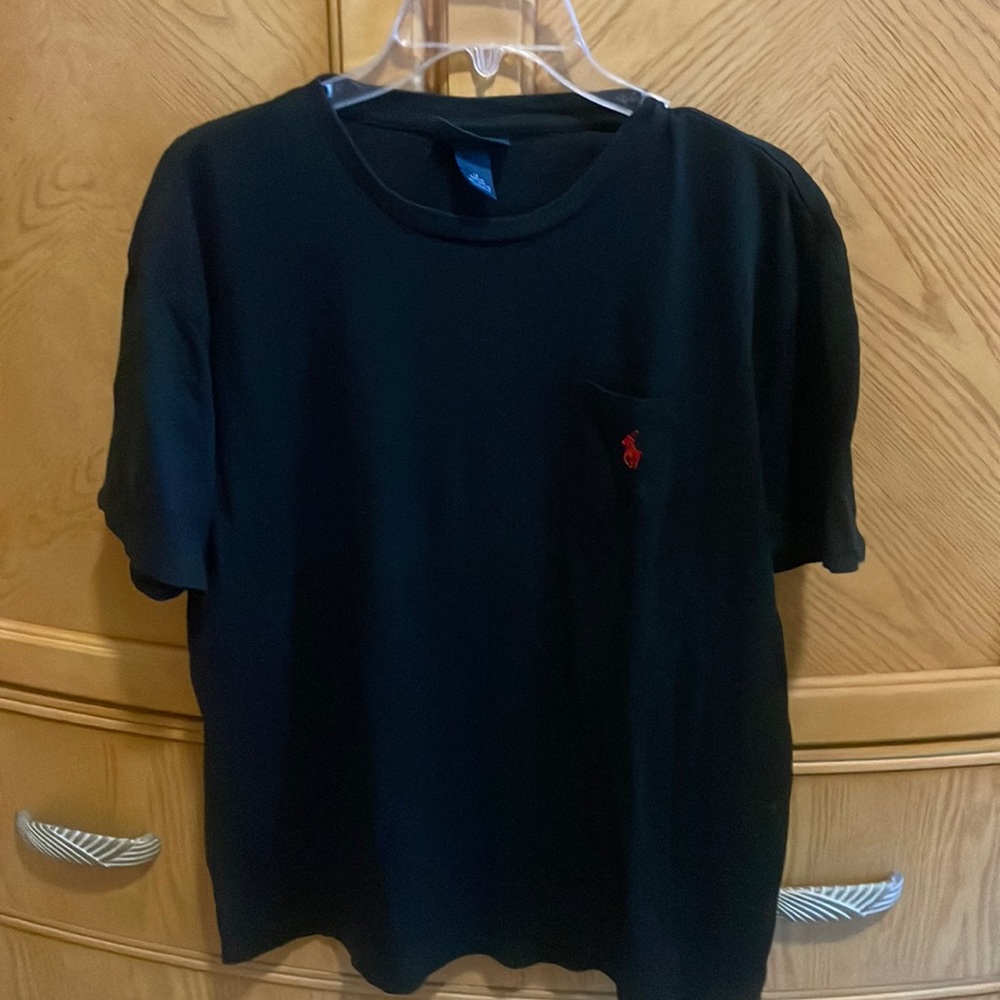 Polo Ralph Lauren black tee shirt size medium - Picture 2 of 5